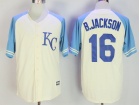 Kansas City Royals #16 Bo Jackson Cream Exclusive Baseball Jersey