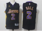 Los Angeles Lakers #2 Lonzo Ball Black 2017 NBA Draft Basketball Jerseys