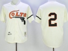 Houston Colts #2 Fox Cream M&N Jerseys