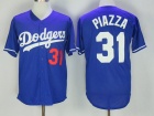 Los Angeles Dodgers #31 Mike Piazza Blue Throwback Jersey