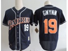 San Diego Padres #19 Tony Gwynn Navy Blue 1998 Throwback Baseball Jersey