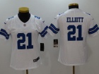 Dallas Cowboys #21 Ezekiel Elliott White Women Vapor Untouchable Limited Jersey