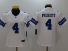 Dallas Cowboys #4 Dak Prescott  White Women Vapor Untouchable Limited Jersey