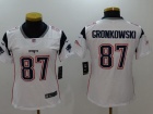 New England Patriots #87 Rob Gronkowski White Women Vapor Untouchable Limited Jersey