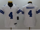 Dallas Cowboys #4 Dak Prescott White Youth Vapor Untouchable Limited Jersey