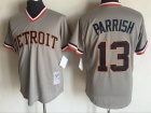 Detroit Tigers #13 Lance Parrish Grey Throwback Jerseys