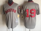 Boston Red Sox #19 Fred Lynn Grey Throwback Jersey