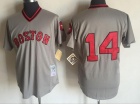 Boston Red Sox #14 Jim Rice Grey Throwback Jersey