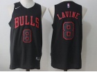 Chicago Bulls #8 Zach Lavine Black Stitched Basketball Jerseys