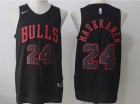 Chicago Bulls #24 Lauri Markkanen Black Stitched Basketball Jerseys