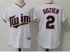 Minnesota Twins #2 Brian Dozier White Cool Base Stitched Baseball Jerseys