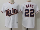 Minnesota Twins #22 Miguel Sano White Cool Base Stitched Baseball Jerseys