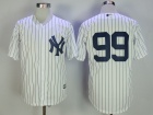 New York Yankees #99 Aaron Judge White No Name Cool Base Jersey