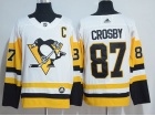 2017 New Pittsburgh Penguins #87 Sidney Crosby White Hockey Jersey