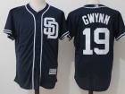 San Diego Padres #19 Tony Gwynn Blue Cool Base Jersey