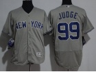 New York Yankees #99 Aaron Judge Grey Flexbase With Name Throwback Jerseys