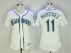 Seattle Mariners #11 Edgar Martinez White Flexbase Jersey