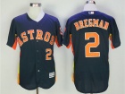 Houston Astros #2 Alex Bregman Blue Flex Base Jerseys