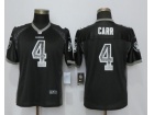 Women Oakland Raiders #4 Derek Carr Black Drift Fashion Jersey