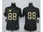 Women New York Giants #88 Evan Engram Anthracite Salute To Service Limited Jersey