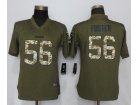 Women San Francisco 49ers #56 Reuben Foster Green Salute To Service Limited Jersey