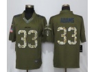 Women New York Jets #33 Jamal Adams Green Salute To Service Limited Jersey