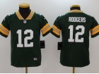 Green Bay Packers #12 Aarron Rodgers Green Youth Vapor Untouchable Limited Jersey