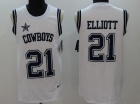 Dallas Cowboys #21 Ezekiel Elliott White NFL Limited Tank Top Jersey