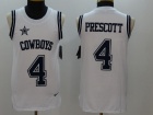 Dallas Cowboys #4 Dak Prescott White NFL Limited Tank Top Jersey