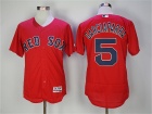 Boston Red Sox #5 Nomar Garciaparra Red Flex Base Baseball Jerseys