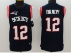 New England Patriots #12 Tom Brady Blue NFL Limited Tank Top Jersey