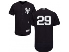 New York Yankees #29 Tyler Clippard Navy Blue Flex Base Custom Baseball Jersey