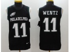 Philadelphia Eagles #11 Carson Wentz Black NFL Limited Tank Top Jersey