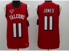 Atlanta Falcons #11 Julio Jones Red NFL Limited Tank Top Jersey