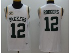 Green Bay Packers #12 Aaron Rodgers White NFL Limited Tank Top Jersey