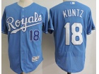 Kansas City Royals #18 Rusty Kuntz Blue Flexbase Jersey