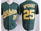 Oakland Athletics #25 Mark McGwire Green Throwback Jersey