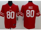 San Francisco 49ers #80 Jerry Rice Red Men's Vapor Untouchable Limited Jersey