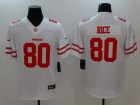 San Francisco 49ers #80 Jerry Rice White Men's Vapor Untouchable Limited Jersey