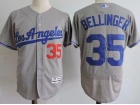 Los Angeles Dodgers #35 Cody Bellinger Grey Los Angeles Flex Base Jerseys