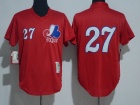 Montreal Expos #27 VLADIMIR GUERRERO Red Throwback Jersey