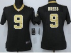 Women New Orleans Saints #9 Drew Brees Black Vapor Untouchable Limited Jersey