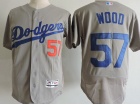 Los Angeles Dodgers #57 Alex Wood Grey Flex Base Jerseys