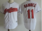 Cleveland Indians #11 Jose Ramirez White Cool Base Jersey