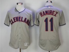 Cleveland Indians #11 Jose Ramirez Grey Flexbase Jersey