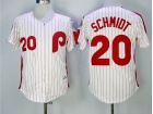 Philadelphia Phillies #20 Mike Schmidt White 1983 Throwback Jerseys