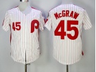 Philadelphia Phillies #45 Tug McGraw White 1983 Throwback Jerseys