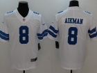 Dallas Cowboys #8 Troy Aikman White Mens Vapor Untouchable Limited Jersey