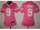 Dallas Cowboys #9 Tony Romo Pink Women Jersey