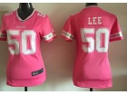 Dallas Cowboys #50 Sean Lee Pink Women Jersey